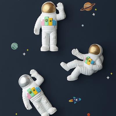 China Shape Sticker Creative Home Decors Refrigerator Resin Kitchen Fridge Magnet Astronaut 3D Fruit Home Decoration for sale