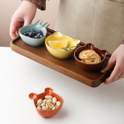 China Small Disposable Wholesale Cheap Price Food Dish Soy Seasoning Sauce Ceramic Dish For Home Tableware for sale