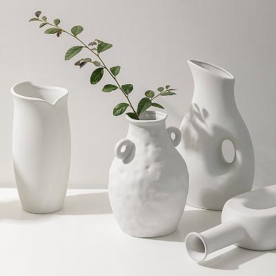 China Ceramic ware vases and modern creative ceramic Nordic minimalist table vase vase home decor at Central Institute of Statistics porcelain vases for sale