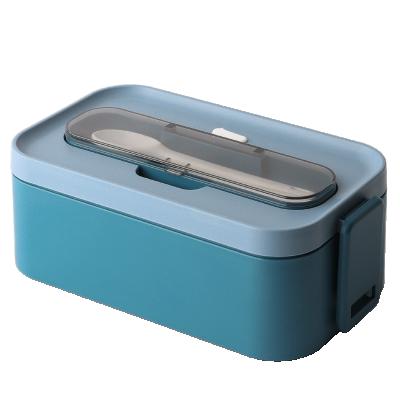 China 2021 Viable New Arrival Eco-friendly Plastic Food Container Microwave Bento Box Lunch Box Custom Logo Acceptable for sale