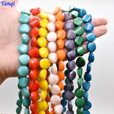 China Bracelets Necklace Pendant Boho Faceted Crystal Beads Flat Loose Twisted Beads Facet Crystal Glass Bead Jewelry Making Crystal Crafts Czech Glass for sale