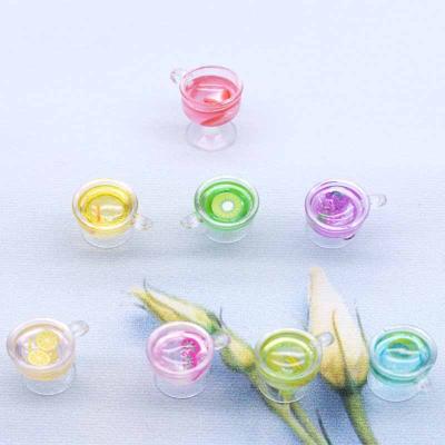 China Cute Colors Strawberry, Lemon, Grape, Orange 3D Plastic Tumbler Fruit Tea DIY Home Decoration Craft/Jewelry Mix 1000pcs/bag Accessory for sale