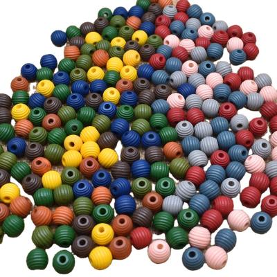 China DIY Gift 500pcs/bag 12mm Wire Hive Wood Beads Environmental Friendly Color Wooden Beads For DIY Jewelry Craft Making for sale