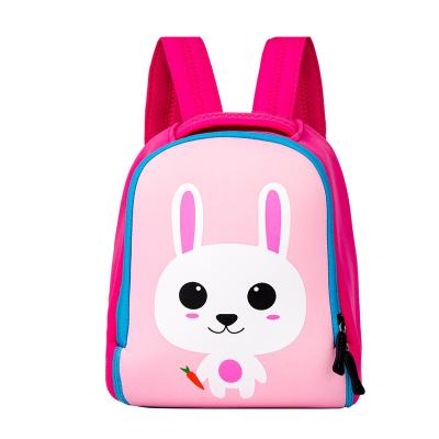 China Cartoon Design Durable Custom School Bags Animal Neoprene Kindergarten Backpacks For Kids for sale