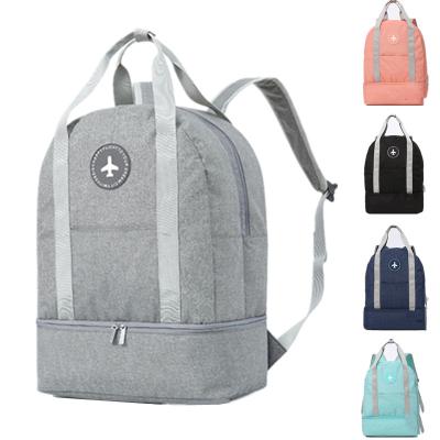 China Multifunctional Washable Men Women Travel Backpack Fitness Bag Large Capacity Clothes Shoes Storage Waterproof Bag for sale