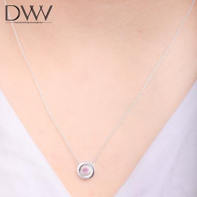 China Custom Logo Gold Chain 18K Gold Plated Necklace Luxury Gold Pendant Necklace High Quality for sale