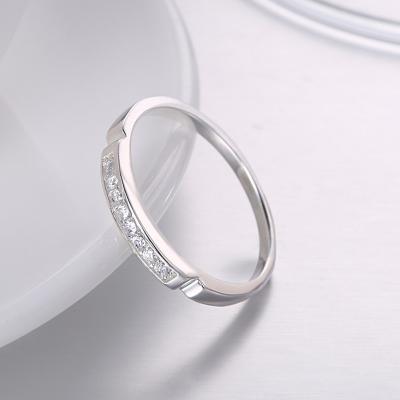 China Good Quality Environmental Friendly Round Shape Jewelry 925 Sterling Silver Women Birthday Gift Rings for sale