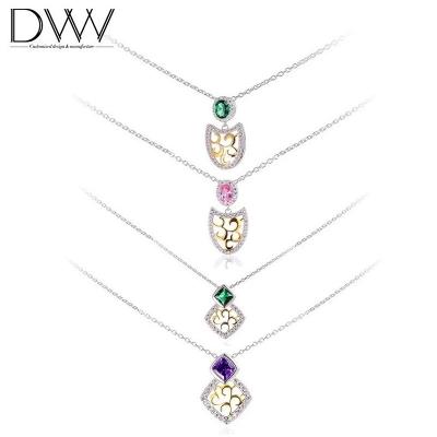 China Environmental Friendly Wholesale Classic Bridal Jewelry Sets Silver Necklace Wedding Engagement Jewelry Set for sale