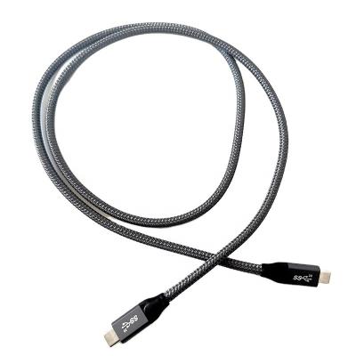 China Mobile Phone USB 3.2 Fast Charging Cable 5A Male To Male Type C Cable 20Gbps 100W USB C To USB C Cable With E-marker Chip for sale