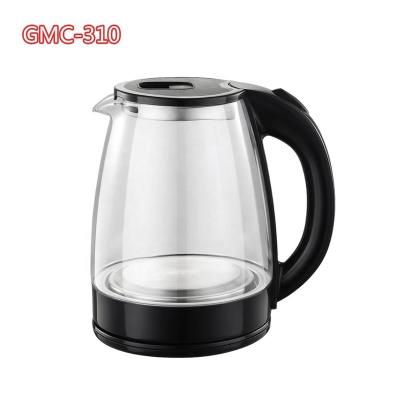 China 360 Degree Glass Base 1.8L Borosilicate Electric Kettle Automatic Power Shutoff GMC-310 Protection for sale