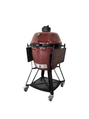 China Adjustable 20 Inch Ceramic Egg BBQ Corrosion Proof Smooth Surface Food Grade for sale