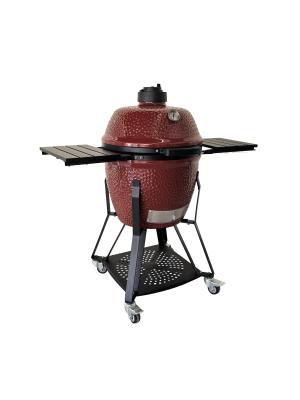 China Deep Red Kamado Grill And Smoker Weather Proof Kamado Style Grill High Accuracy for sale