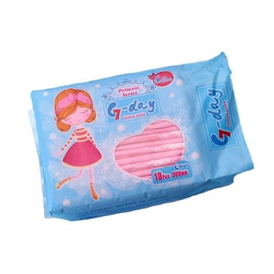 China OEM 100% Breathable Soft White Organic Cotton Japan Hygiene Menstrual Feminine Lady Napkin Sanitary Pad For Women for sale