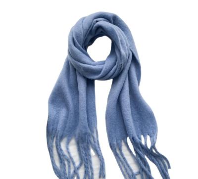 China Striped Maheimao Winter Makaron Scarf Lazy Style Solid Brushed Warm Neck Couple Style for sale