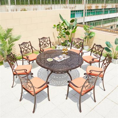 China Foshan Traditional Die Cast Metal Outdoor Aluminum Outdoor Cafe Chair Chairs Luxury Court Seat for sale