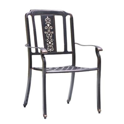 China EUROPEAN cast iron outdoor metal chair aluminum die casting chair metal garden furniture set for sale