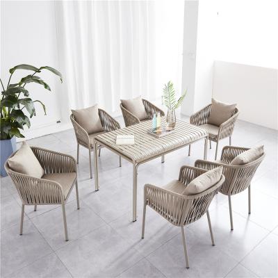 China Modern Wholesale Wear Resistant Outdoor Rattan Chair White Cafe Garden Chair Furniture Sets for sale