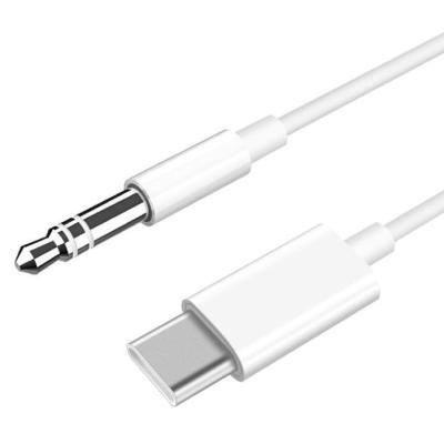 China Type C from speaker to male aux. 3.5mm Audio Jack Adapter USB C to 3.5mm Extension Male Earphone Cord Adapter Audio Stereo Cable AC03 for sale