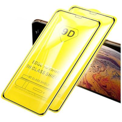 China Mobile Phone 9D Full Glue Tempered Glass For iPhone xs xr 11 Pro Max Full Cover Tempered Glass Screen Protector For iPhone 7 8 6 9D01 for sale