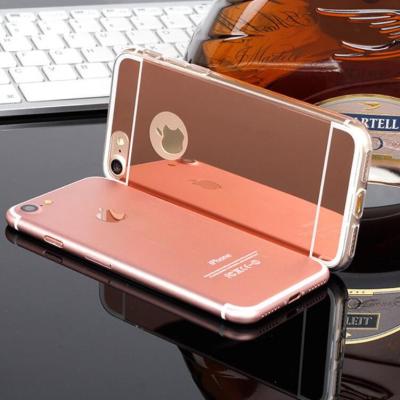 China TPU PC tpu Mirror Phone Cover Electroplating Case For Samsung Galaxy S7 edge S9 S8 j710 j530 J4 J8 2018 A40 A50 A70 A20E MPC05 for sale