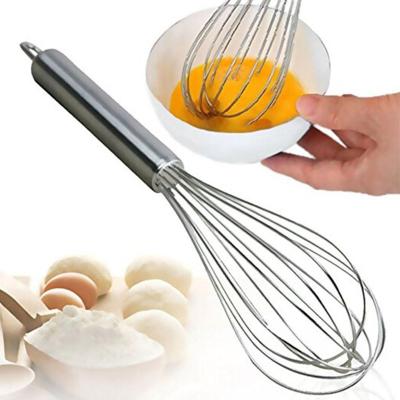 China 2022 Hot Selling Viable Professional Kitchen Accessories Baking Tool Utensils Stainless Steel Mixer Handheld Manual Egg Beater for sale