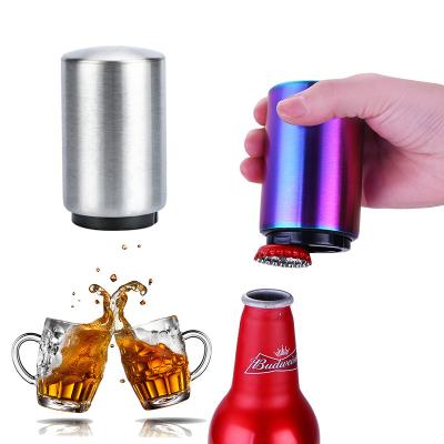 China Sustainable Automatic Beer Gifts Bottle Opener Metal For Christmas Stainless Steel Bottle Opener Magnetic Bottle Opener for sale