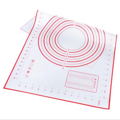 China 40*60cm Viable Silicone Non-Slip Silicon Pastry Mat With Measurement For Dough Rolling Mat Non-Slip Silicone Pastry Mat for sale