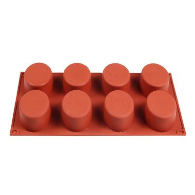 China Sustainable Customized DIY Cake Mold 8 Continuous Silicone Mold For Cake Molds for sale