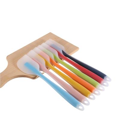 China Viable High Temperature Resistant Colorful Silicone Knife Spatula Cakes Spatula for sale