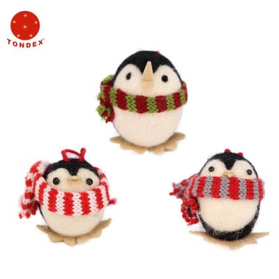 China Fine wool /felt/etc wool /felt/etc prices Christmas penguin wool decoration for sale