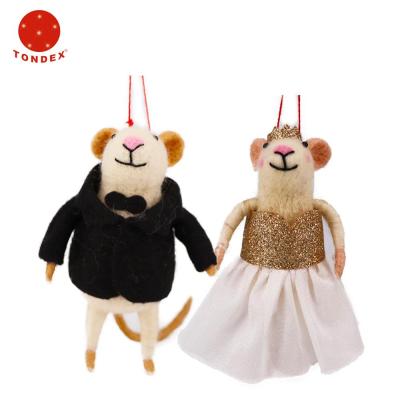 China 2020 festival decoration festival decoration birthday gift mouse handmade animal ornaments for sale