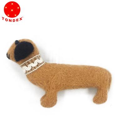 China Animal-Dog Handmade Woolen Home Decor Woolen Christmas Home Ornament for sale