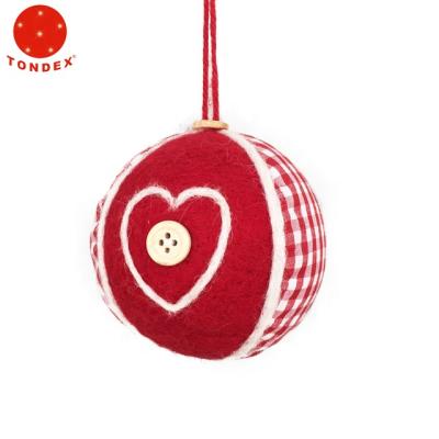 China Factory Direct Pure Wool Christmas Supply Decorative Wool Ball for sale