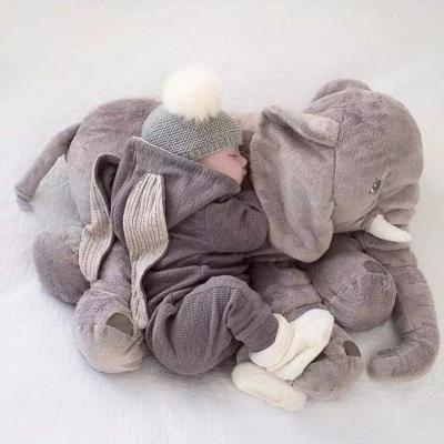 China Custom Made Cozy Animal Stuffed Plush Elephant Toy Huge Stuffed Pillow For Baby for sale