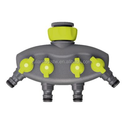 China Plastic Garden Hose 4 Way Faucet Adapter Connector (PC-ML5006) for sale