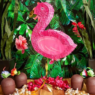 China Flamingo Pinata Festival Decoration Selection Small, Summer, Luau, and Tropical Pool Party Supplies, 16 x 13 x 3 inches for sale