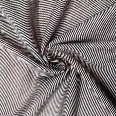 China Anti-bacteria Plant Bamboo Spandex Yarn Dyed 1x1 Rib Knit Fabric For Clothes for sale