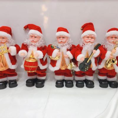 China PVC factory wholesale Santa Claus Christmas electric doll toy children's gift for sale