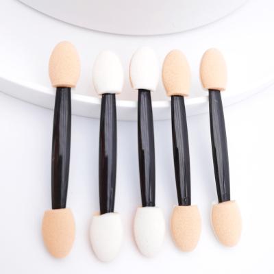 China Eyeshadow Applicator Eyeshadow Stick Sponge Eye Makeup Brush Tool Soft Head Shadow Applicator Dual Head for sale