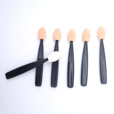 China Hot Sale Eyeshadow Applicator Disposable Eyeshadow Brush Sponge Slanted Oval Makeup Tool Double Sides Eyeshadow Sweep Comestic Applicator for sale