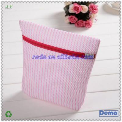 China Hot selling printed stripes! Cheap Laundry Bag With Printed Stripes Mesh Bag Laundry Detergent Wash Bag for sale