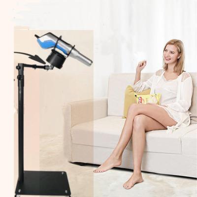 China Height& Iteracare Terahertz Adjustable Angle Wand Triangle Wheels Movable Stand Automatic Fan Stand for sale