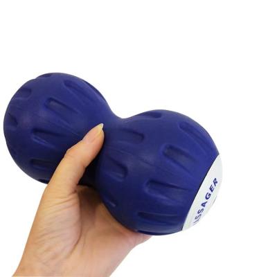 China Portable Hot Selling Handheld Peanut Ball Deep Relaxation Body Roller Silicone Fitness Massager Pain Relieve Fatigue Recovery for sale