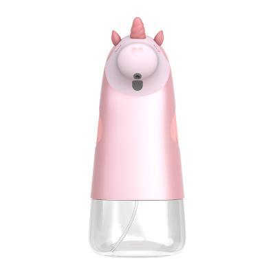 China Foam 2021 Cute Design Soap Dispenser Touchless Hand Washing Machine Plastic Cartoon Dispenser for sale