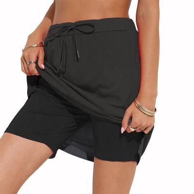 China Quick-drying anti-static hot sale yoga plus size 3xl mini sexy girls skirt sports skirts with pocket drawstring women's skirts for sale