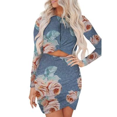 China Wholesale Washable Sexy Diet Print 2022 Dress Girls Dresses Sheath Long Mini Skirt Plus Size 3xl Summer Hollow Dress for sale