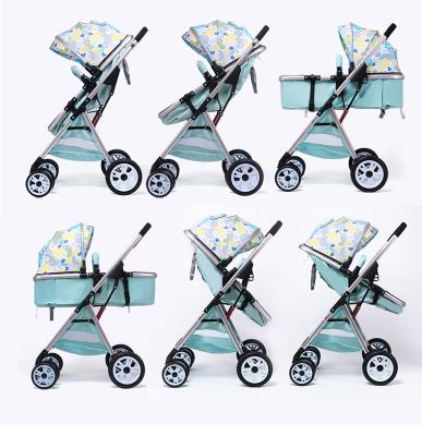 China Wholesale Purpose Multifunctional Rotate Folding Baby Stroller 3 in 1 Baby Pram Luxury Stroller with Baby Carrier for sale