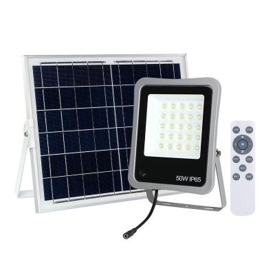 China High Quality Outdoor Ip65 Smd 50W Outdoor Remote Control Waterproof Solar Led Flood Lamp for sale