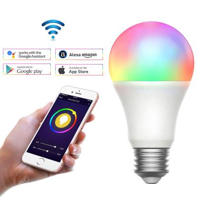 China Office Led Wifi Life App Wifi Light 9W Lamp E26 E27 B22 Smart Home Smart Light Bombillos Alexa Smart Led Light Bulb Google Tuya RGB for sale