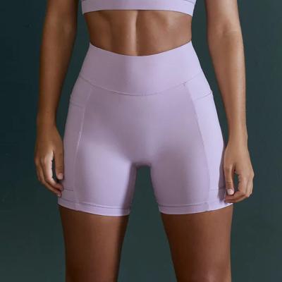 China DJMC New Arrival Womens Breathable Workout Shorts Running Biker Shorts High Waist Yoga Shorts for sale